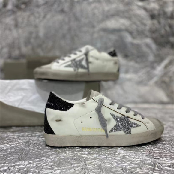 Golden Goose Black tail grey star small dirty shoes sneakers - Picture 6 of 6